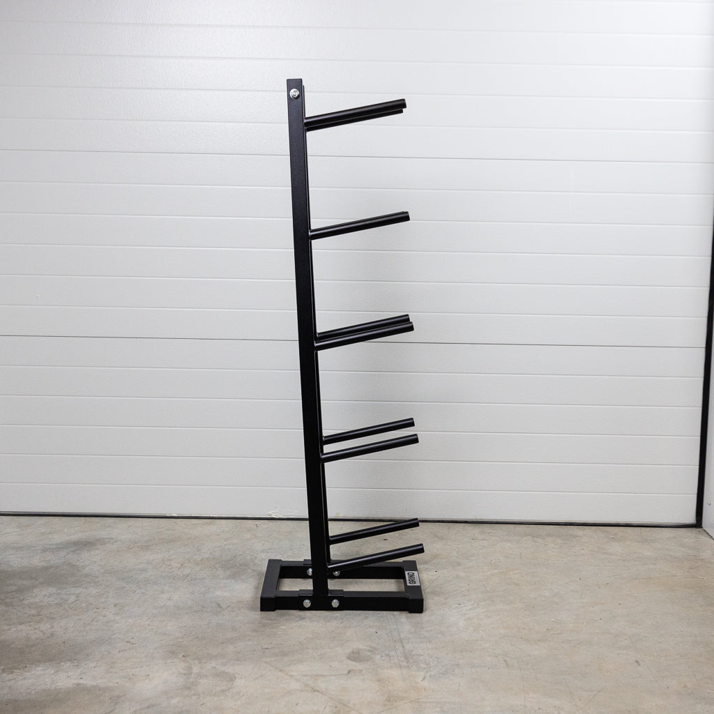 Side view of empty GRIND Ball Storage Rack.