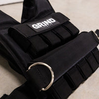 Thumbnail for Side view of weight vest with adjustable belt.