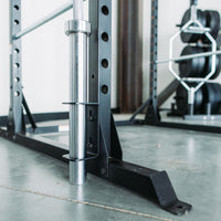 Thumbnail for Attached to rack with barbell stored.