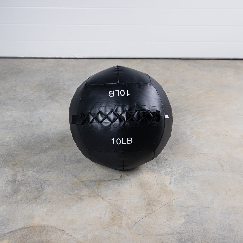 10lb Soft Wall Ball on floor.