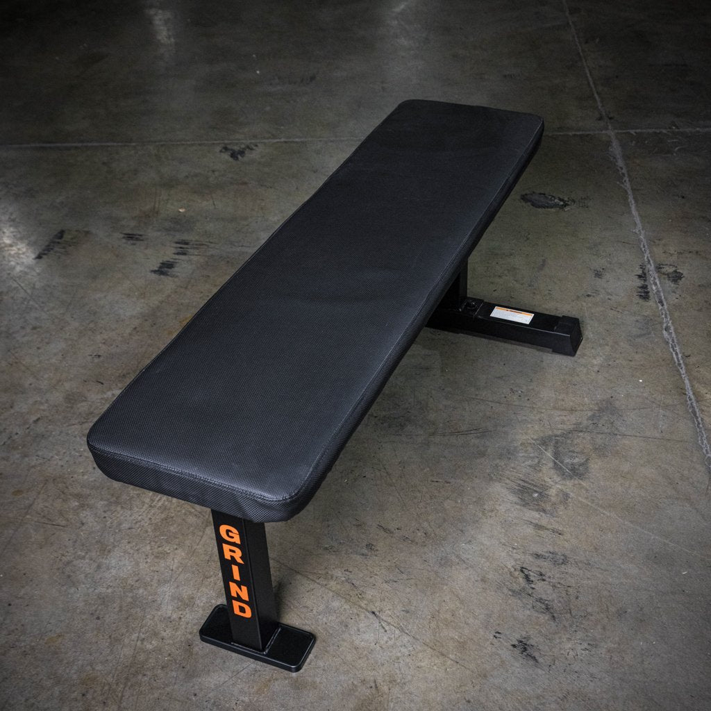 The GRIND Fitness 3-Post Utility Flat Bench Birds eye view