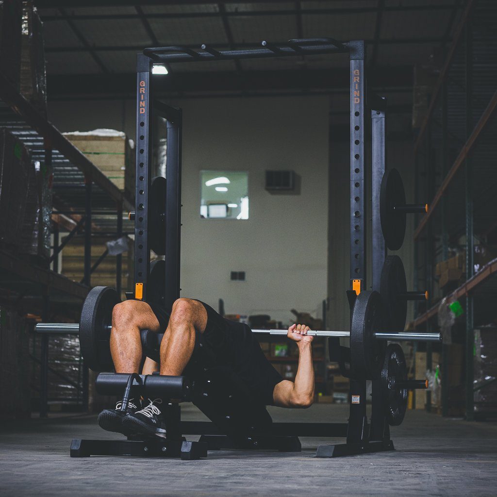 Decline Press on The GRIND Fitness Incline/Decline Bench