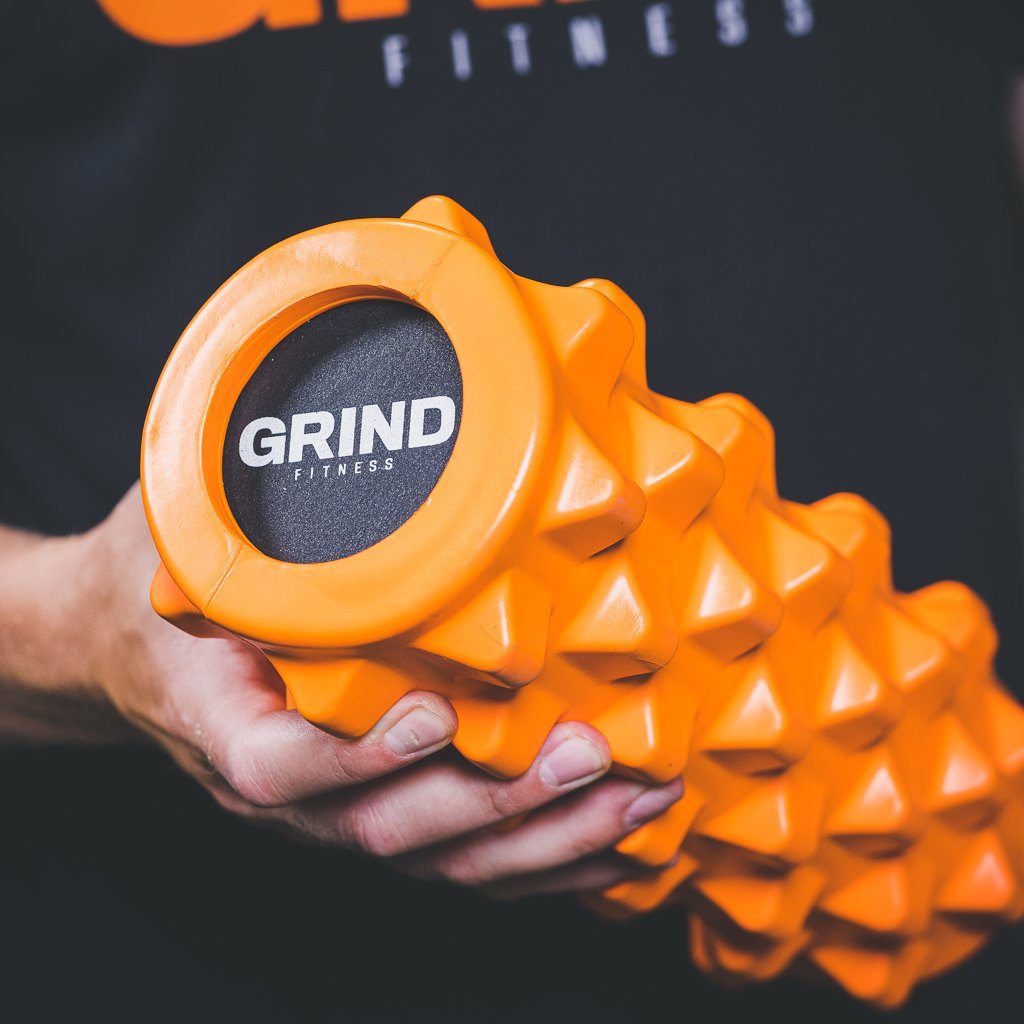The GRIND Fitness Rigid Foam Roller Showing The Rigid Details
