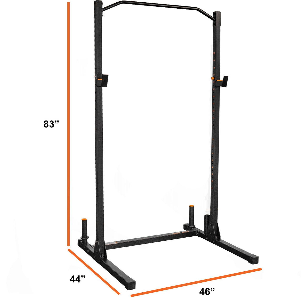 Dimensions of Alpha1000 Squat Stand