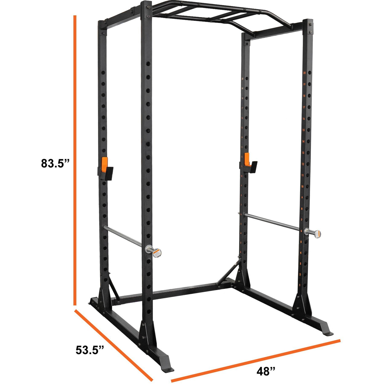Dimensions of The GRIND Fitness Alpha3000 Full Cage