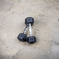 Thumbnail for The GRIND Fitness Rubber Hex Dumbbells 8lbs